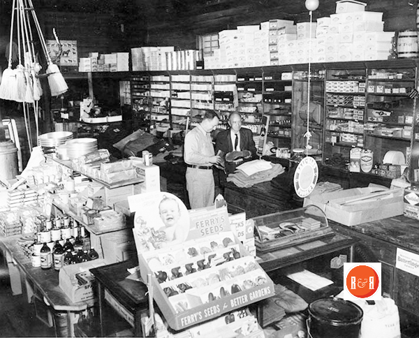 Images of the McGill store in ca. 1950. Image courtesy of the WU Pettus Archives - Eliz. Reed, Photo.