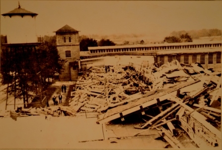The 1912 tornado in downtown Clover destroyed much of the Clover Spinning Mill complex.