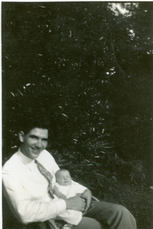 Dr. Frank Strait Fairey, the grandson of Rock Hill’s 1st surgeon, taken in 1946 with his new son, F.S. Fairey, Jr., who continued the tradition of generations of doctors in the family.