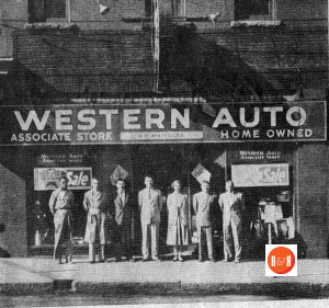 The Western Auto store was on Main Street.