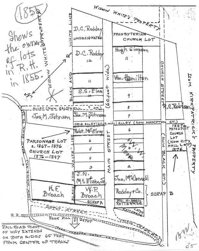 RODDEY'S SURVEY OF DOWNTOWN LOTS