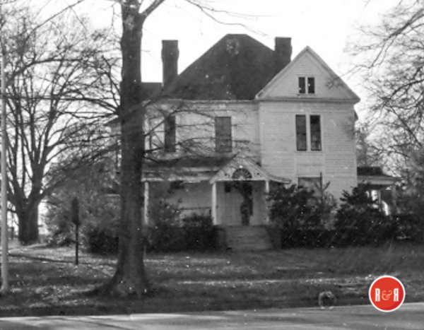 Poe Home after the tower and other architectural features were removed.  Image courtesy of the AFLLC / CRP group, ca. 1977.
