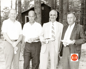 WU President Charles S. Davis (far right) was a leading educational figure in S.C. for decades as he worked hard to modernize Winthrop and make it a part of the business community. Image courtesy of the Connie Morton Collection.