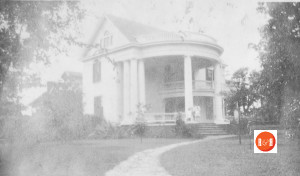 Images from the Hutchison family Album: Unknown individual standing in yard with the Rawlinson home in rear, Hiram Hutchison in his uniform, ladies in the Hutchison front yard, and the Hutchison home as it appeared in the 1920s.