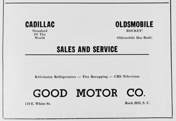 Ad for the motor company in 1952 - RH Centennial Program