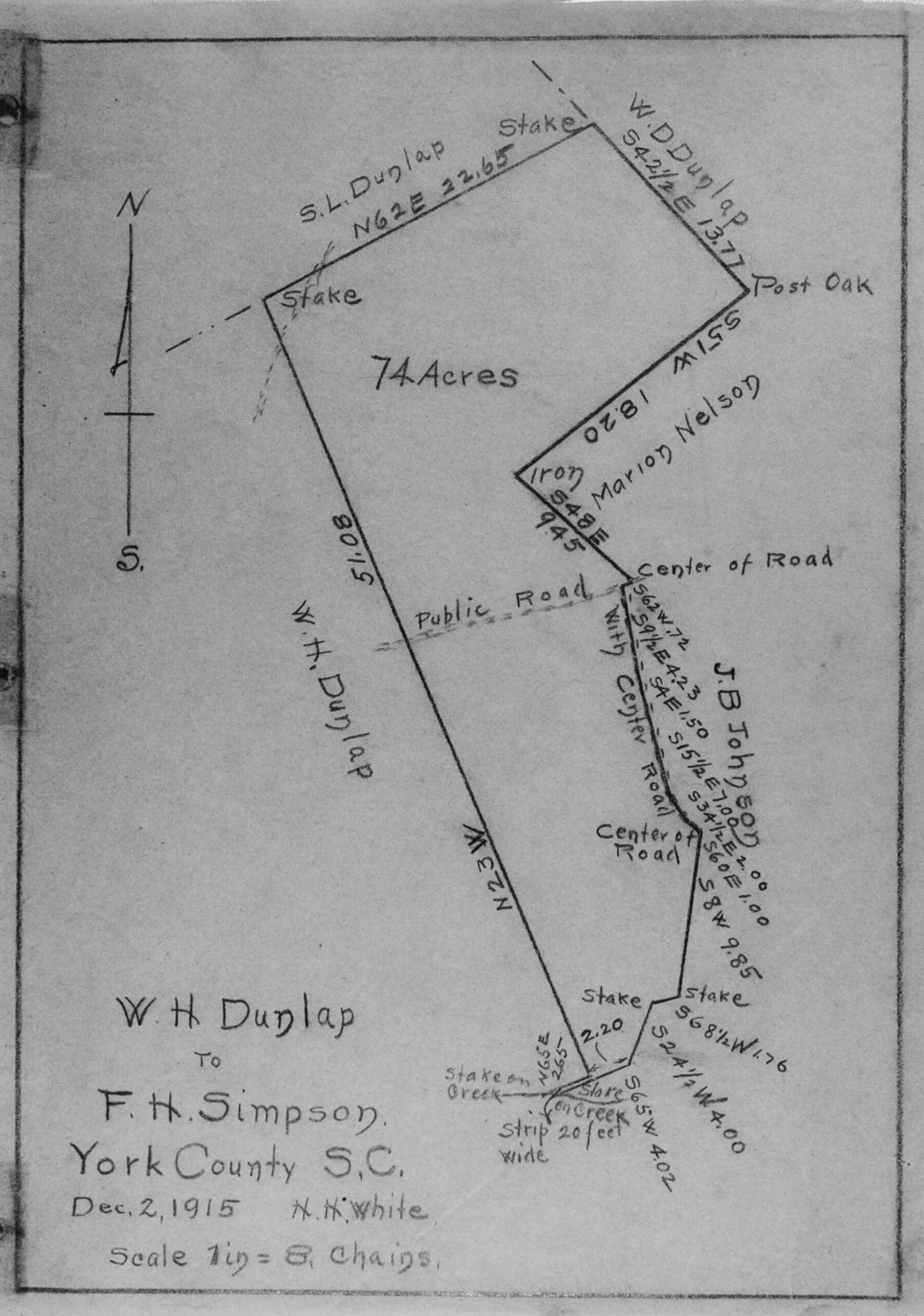 The W.H. Dunlap land sale to Mr. F.H. Simpson - Ogden SC