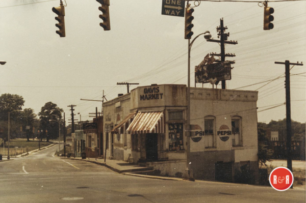 Image of the Davis Meat Market prior to demolishion.  Courtesy of the Allen Collection - 2011