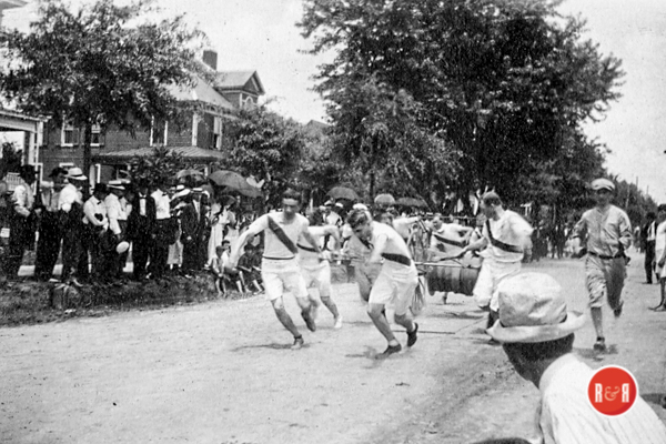 The Rock Hill Fireman held games along Oakland Avenue in the early 1912’s.