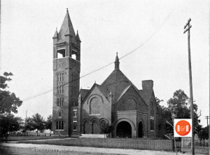 Image of the church in 1895. Courtesy of the YC Library.