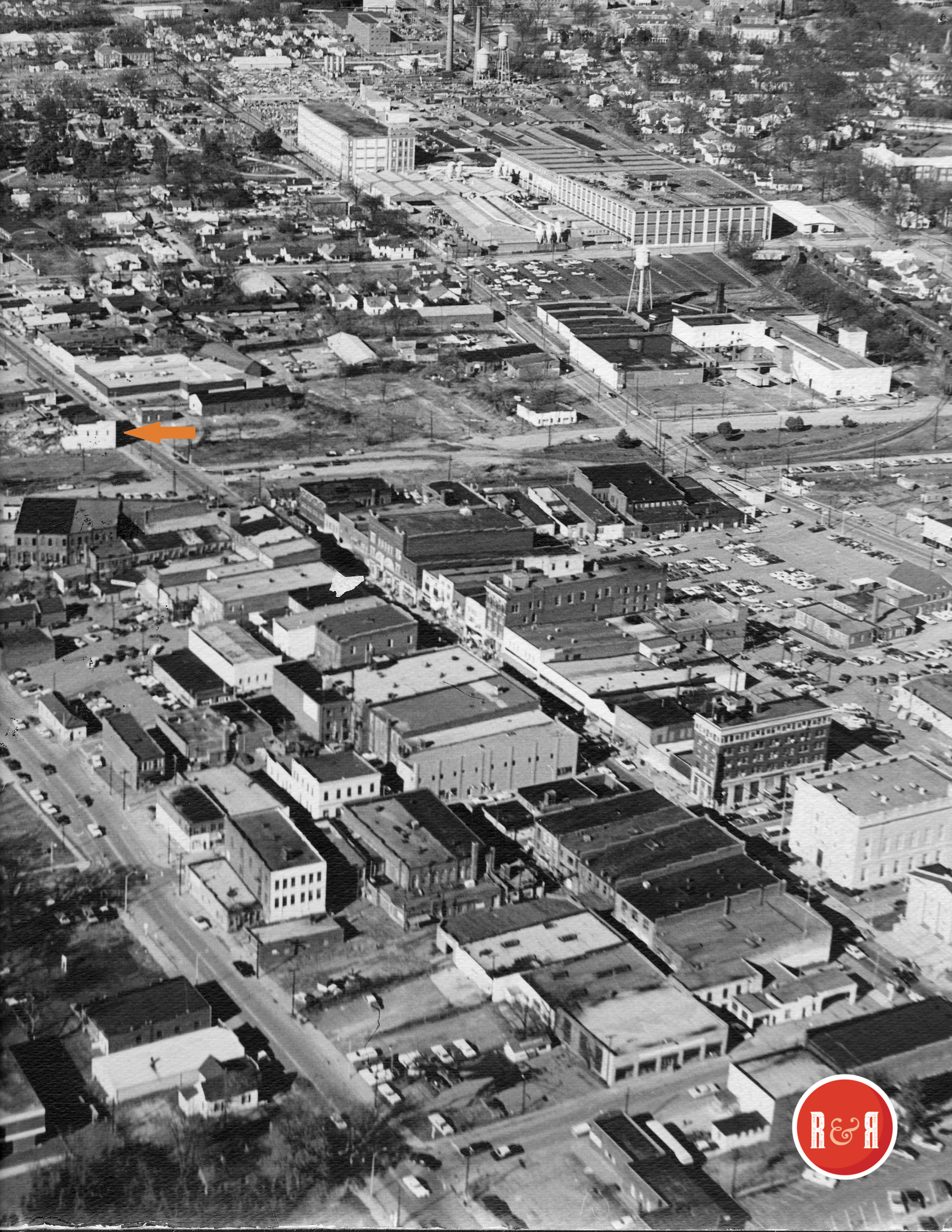 AERIAL OF THE MARSHALL BARN - OIL CO LOCATION