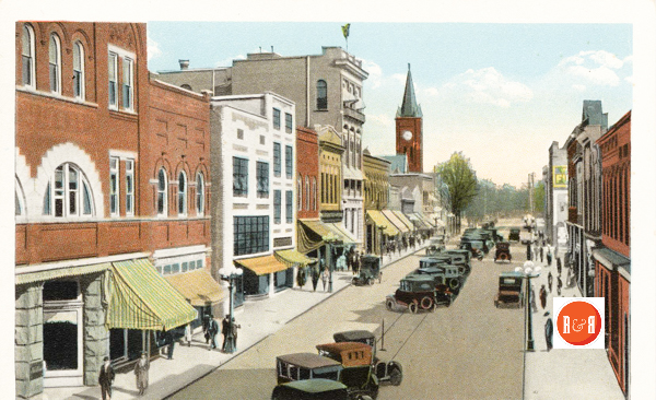 Ca. 1920 postcard showing Rock Hill's Main Street.  Courtesy of the Allen Postcard Collection - 2012