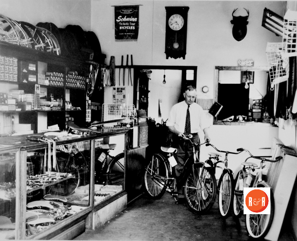 Robertson's Sports - Bicycle Shop at 131 Hampton Street. Image courtesy of the Crosby Collection - R&R