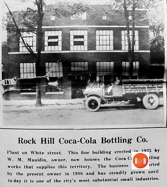 Rock Hill Coca Cola Bottling Company - 1928