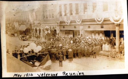 50th Anniversary Confederate Reunion in Downtown Rock Hill - 1916 (Hotel in the background).
