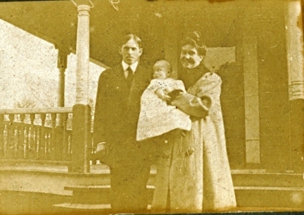 Mr. and Mrs. John Gettys with their son, John, Jr. while living on Wilson Street.