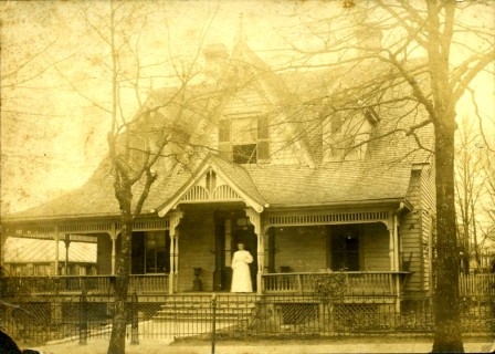 E.R. Mills – Friedheim home with Mrs. Sophie Friedheim on the front porch. This handsome home was the work of Rock Hill Architect, Hugh Edward White (1869 – 1939), born in Fort Mill, S.C. he attended Fort Mill Academy and started his practice in about 1894. Remained in Rock Hill until about 1903 and later returned to work. In the 1890’s he worked in an architectural firm in Atlanta. Between 1903-1918 he was a field supervisor of the Supt. Architect Dept. of the Treasury. For about three years 1918-21, he was employed with Charles Coker Wilson in Columbia or Gastonia, N.C.
