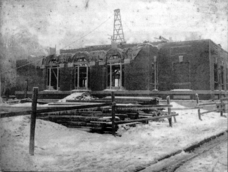 1906 construction photo the U.S. Post Office - The Yorkville Enquirer reported on Oct. 27, 1905 that work on the PO in Rock Hill is temporarily suspended because of rejection of some of the building materials.
