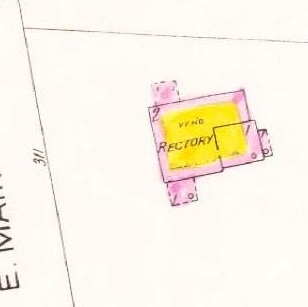 1926 Sanborn Map of 311 East Main St., showing a brick veneer building.