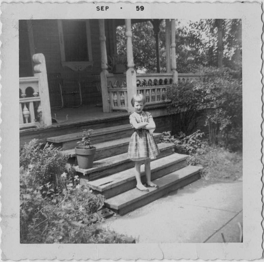 Ruth Burris age 6 in Sept. 1959 when her parents rented the first floor of the home on Johnston Street.
