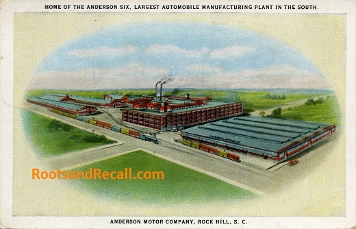 The impressive Anderson Motor Company on Laurel Street in Rock Hill, S.C.