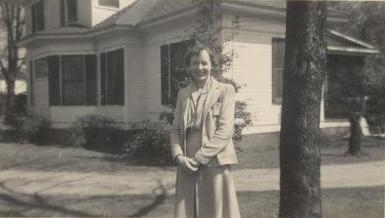 Lillie Earle Neely – Townsend at pictured next to the Neely home.