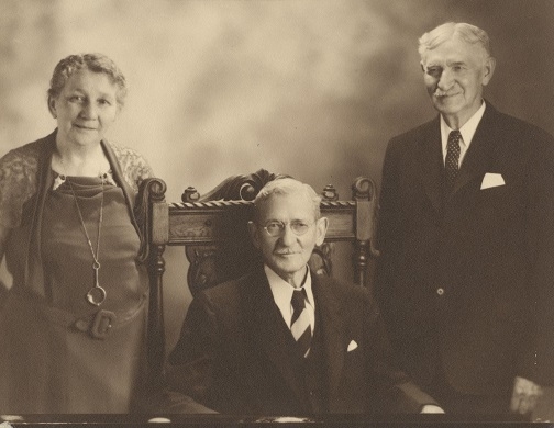 Mr. and Mrs. Edward Fewell with (right), Mr. Fewell’s brother.