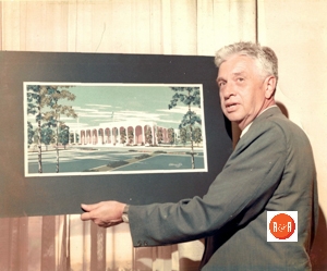 Former Mayor Dave Lyle shows the new design of the Rock Hill City Hall complex. The Herald reported on Sept. 19, 1900,