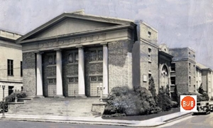 View of the Baptist Church shortly after Oakland Avenue was opened.