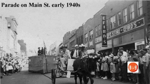 1940’s parade on East Main Street.