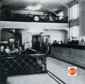 Interior view of the Citizens National Bank of Rock Hill, S.C.
