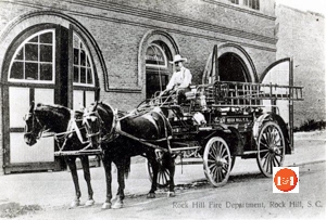 Rock Hill Fire Department on Hampton Street (Courtesy of Robert Ratterree Collection)