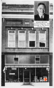 Record Printing Company in their new home in the first block of Hampton Street – Rodger Brooks, Manager