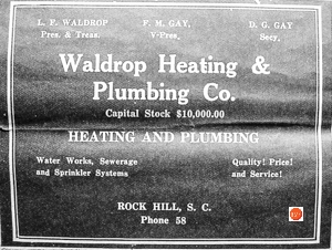 1939 promotion for the Waldrop Company