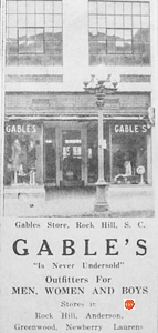 Gable’s Department Store in 1928