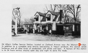 1939 view of Allen’s Service Station