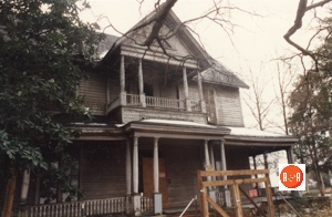 Work begins on the restoration of the Gibson home in the 1980’s.