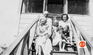 The Marshall family on one of their vacations at Ocean Drive in the early 1940s.