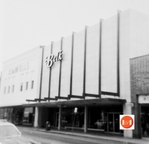 View of the Belk’s Dept. Store in the 1970s. Courtesy of the Mendenhall Collection.