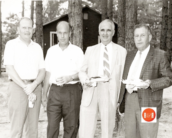 John T. Roddey (third from left) at a social gathering with Winthrop President Charles S. Davis and others. Courtesy of the Connie Morton Collection.