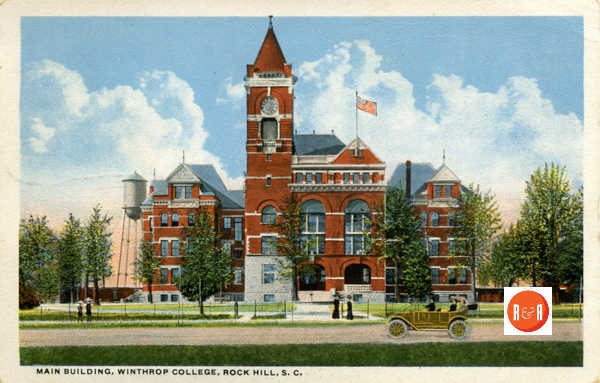 An early image of Tillman Hall on Winthrop’s Campus across from the Holler home.
