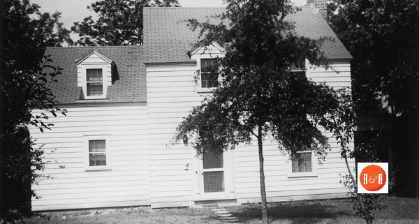 The College Ave., home of Dr. and Mrs. Fennell shortly after it was completed.