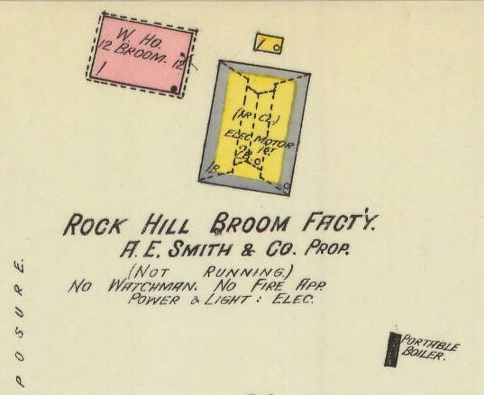 1905 – Sanborn Map of the Broom Factory operated by A. E. Smith