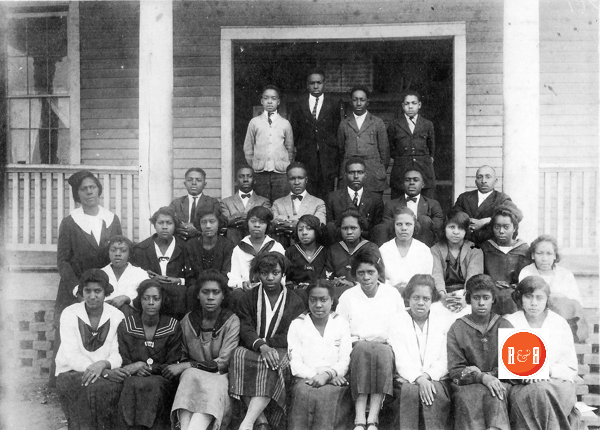 A rare image of the Friendship Primary School, the predicesor to Friendship Junior College. Isaiah B. Plair is pictured top row at far right. Date Unknown. Courtesy of the C.P. Roddey Collection - 2012