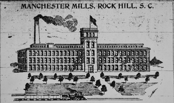 Woodcut of the Manchester Mill from the Herald, Aug. 15, 1896. Courtesy of Paul M. Gettys - 2016