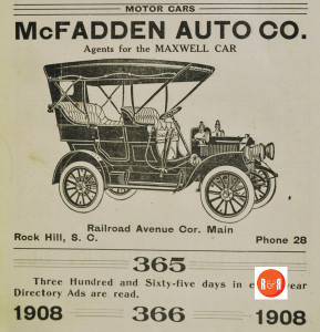 Ad from the Rock Hill City Directory of 1908