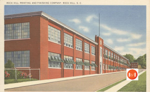 The Bleachery Building was across the street from the marble yard. Courtesy of the Allen Postcard Collection - R&R