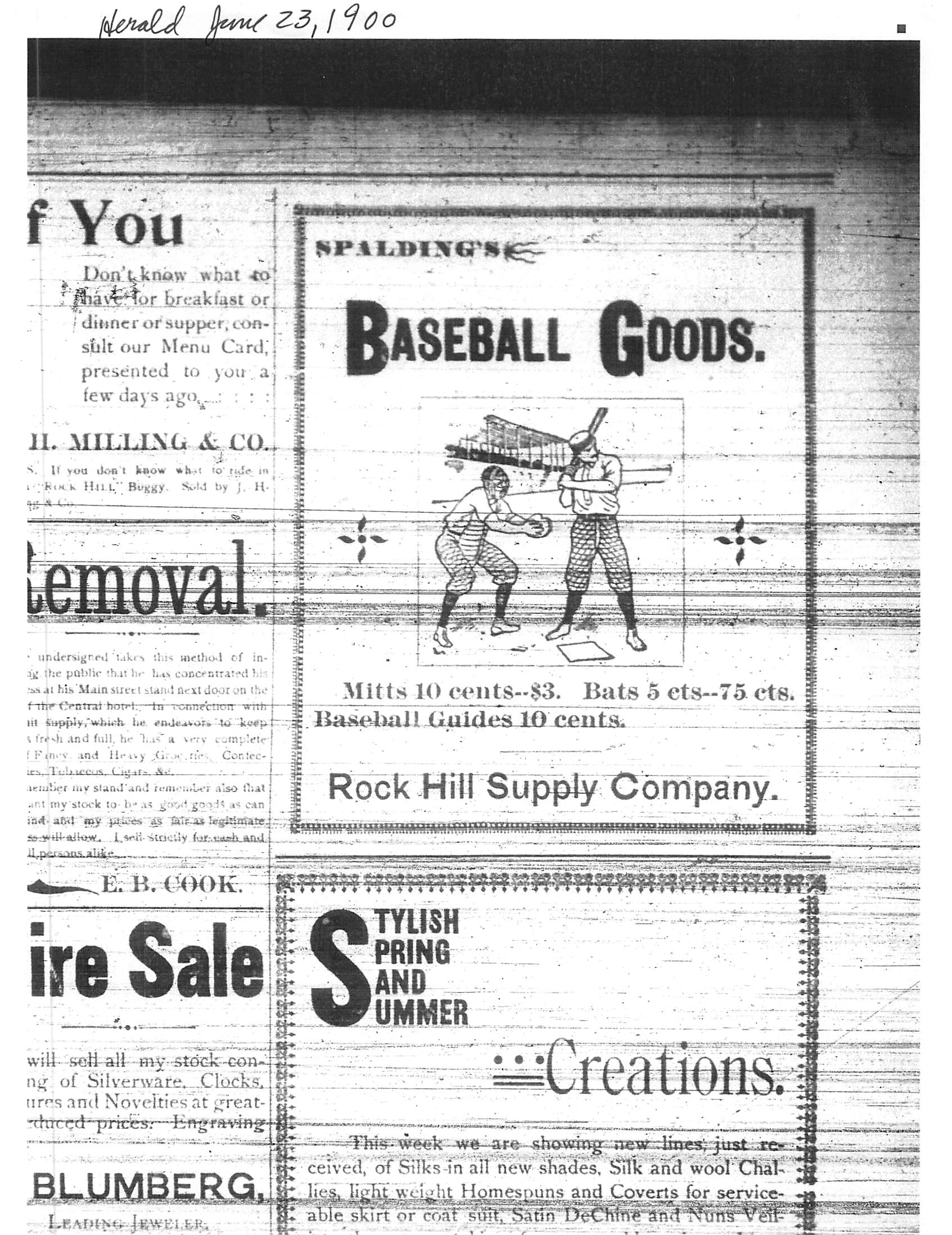 Ad - Rock Hill Supply Company 