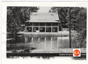 A wonderful view of the Confederate Park main building and swimming area. This building stood in the next corner near the Fennell's Home and the Hospital. It originally served as a pasture for Rock Hillian's to graze their livestock and was later ca. 1870s sold by Ann White to the City of Rock Hill as a municipal park. Images courtesy of the Jack Tucker Photo Collection - HRH.