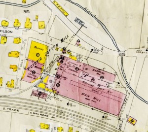 Diagram of the Victoria Cotton Mill - Courtesy of the Galloway Map Collection