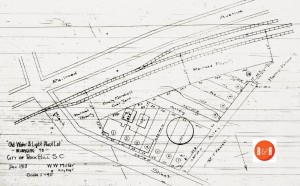 A survey of the land sold by the City of Rock Hill in 1913 for development of West Black Street.